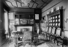 Dining hall in home of Senator Philander Knox, Washington, D.C., between 1890 and 1950. Creator: Frances Benjamin Johnston