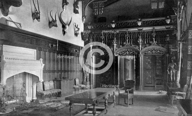 Dining hall, Newstead Abbey, Nottinghamshire, 1924-1926. Artist: Valentine & Sons Ltd
