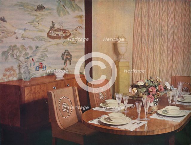 'Dining-room', 1940. Artist: Unknown.