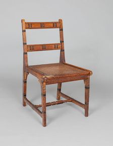 Dining Room chair, 1876. Creator: Peter Bonnett Wight