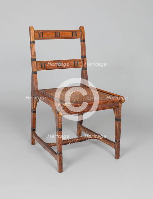 Dining Room chair, 1876. Creator: Peter Bonnett Wight.