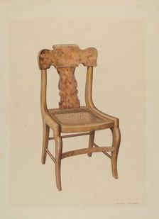 Dining Room Chair, c. 1939. Creator: Ralph Morton