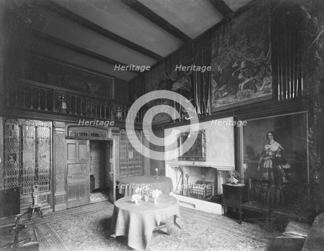 Dining Room at Carisbrooke Castle, Isle of Wight, c1930. Creator: Kirk & Sons of Cowes.
