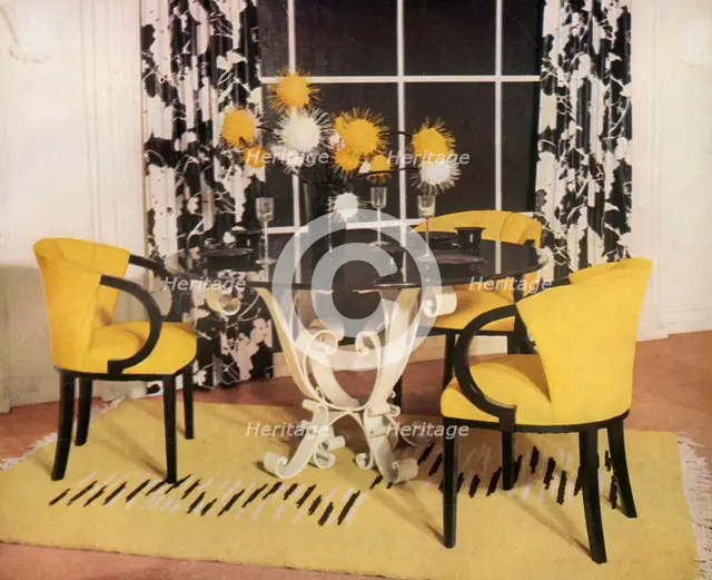 'Dining-room group  by Hayes Marshall for Fortnum & Mason Ltd., London', 1937  Creator: Unknown.