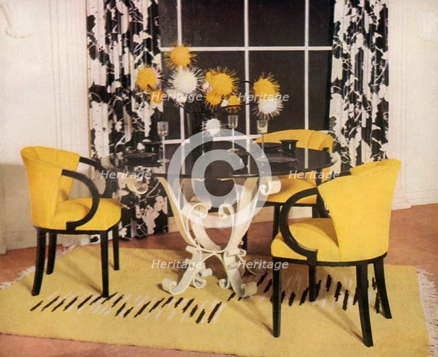 'Dining-room group  by Hayes Marshall for Fortnum & Mason Ltd., London', 1937  Creator: Unknown.