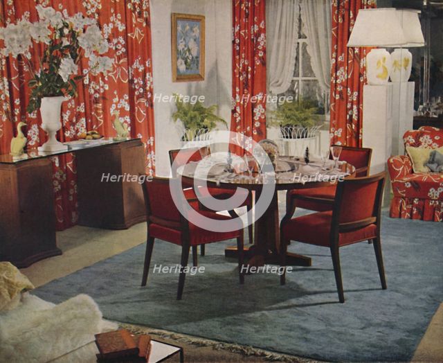 'Dining-Room Designed By Hayes Marshall', 1939. Artist: Unknown.