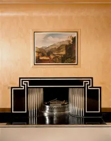 Dining room fireplace, Eltham Palace, Greenwich, London, c2000s(?). Artist: Historic England Staff Photographer