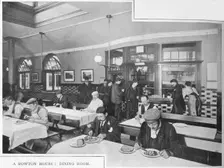 Dining room in a Rowton House, Hammersmith, London, c1902 (1903)