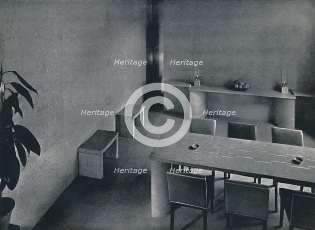 'Dining room of the architect Oliver Hill, F.R.I.B.A.', 1942. Artist: Unknown.