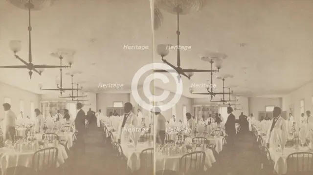 Dining Room, Overlook Mountain House, c1875. Creator: D. J. Auchmoody.