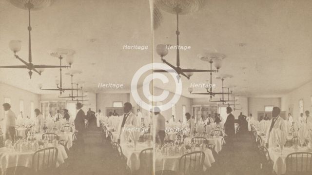 Dining Room, Overlook Mountain House, c1875. Creator: D. J. Auchmoody.