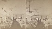 Dining Room, Overlook Mountain House, c1875. Creator: D. J. Auchmoody