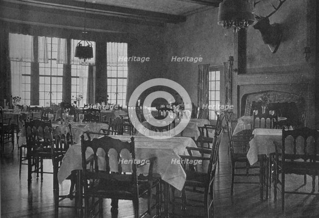 Dining room, North Jersey Country Club, Paterson, New Jersey, 1925. Artist: Unknown.