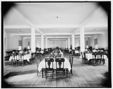 Dining room, New Arlington Hotel, Petoskey, Mich., between 1890 and 1901. Creator: Unknown