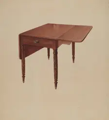 Dining Room Table, c. 1936. Creator: Howard Weld