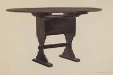Dining Room Table, c. 1942. Creator: Ernest A Towers Jr