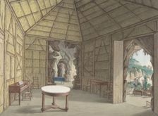 Dining Room, Villa Barbaja, Naples, 1800-1870. Creator: Attributed to Anonymous, British, 19th Century