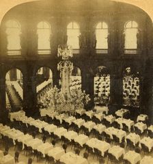 Dining Saloon, Grand Hotel, Paris, France 1904. Creator: Bert Underwood