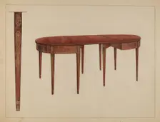 Dining Table, 1936. Creator: M. Rosenshield-von-Paulin