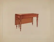 Dining Table, c. 1939. Creator: Lon Cronk