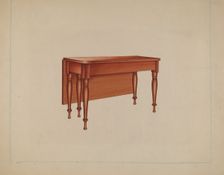 Dining Table, c. 1939. Creator: Lon Cronk
