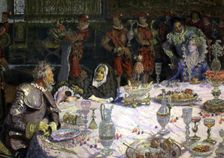 Dinner at the home of the Dukes (part 2, chapter 21) episode of Don Quixote, Miguel de Cervantes…