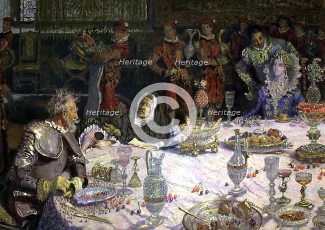 Dinner at the home of the Dukes' (part 2, chapter 21) episode of Don Quixote, Miguel de Cervantes…