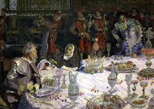 Dinner at the home of the Dukes (part 2, chapter 21) episode of Don Quixote, Miguel de Cervantes…