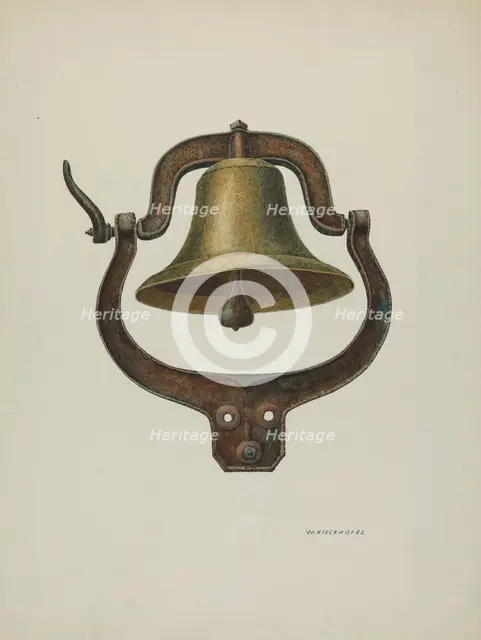 Dinner Bell, 1940. Creator: William Kieckhofel.