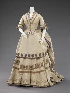 Dinner dress, American, 1870. Creator: Unknown