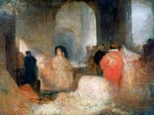 Dinner in a Great Room with Figures in Costume c1830-1835. Artist: JMW Turner