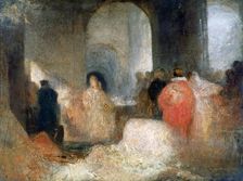 Dinner in a Great Room with Figures in Costume c1830-1835. Artist: JMW Turner