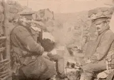 Dinner in the trenches, c1915 (1928)