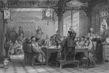 Dinner Party at a Mandarin's House 1843. Artist: G Paterson