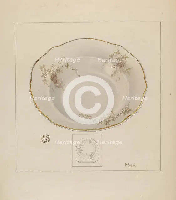Dinner Platter, c. 1937. Creator: Joseph Sudek.