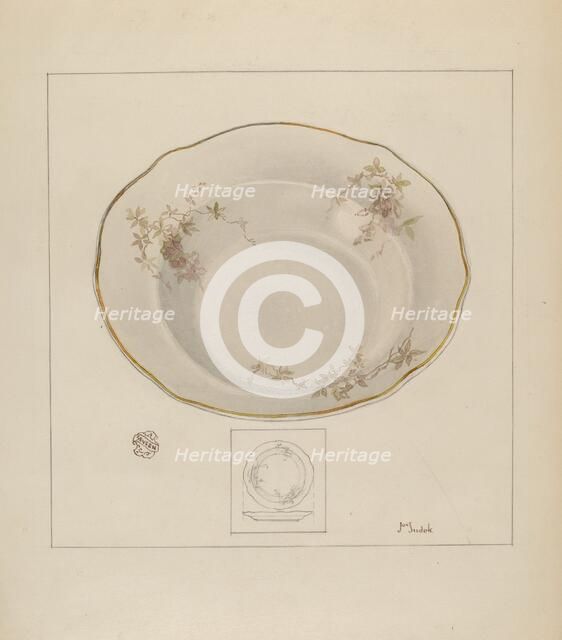 Dinner Platter, c. 1937. Creator: Joseph Sudek.