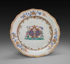 Dinner Plate, 1760-1770. Creator: Unknown