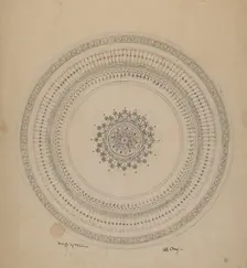 Dinner Plate, c. 1940. Creator: Edith Olney