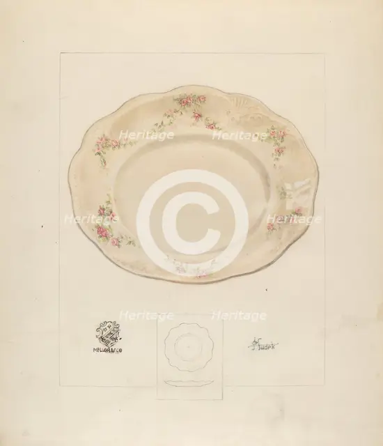 Dinner Plate, c. 1937. Creator: Joseph Sudek.