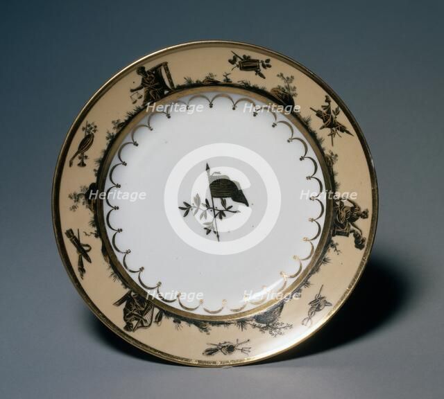 Dinner Plate, c.1805. Creator: Guérhard et Dihl (French), probably by.