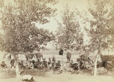 Dinner scene, between 1887 and 1892. Creator: John C. H. Grabill
