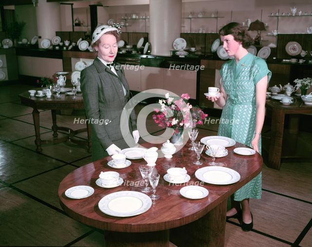 Dinner service designed for the coronation of Elizabeth II, 1953.  Creators: Arthur Charles Kirby Ware, Eric Ravilious.