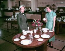 Dinner service designed for the coronation of Elizabeth II, 1953. Creators: Arthur Charles Kirby Ware, Eric Ravilious