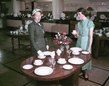 Dinner service designed for the coronation of Elizabeth II, 1953. Creators: Arthur Charles Kirby Ware, Eric Ravilious