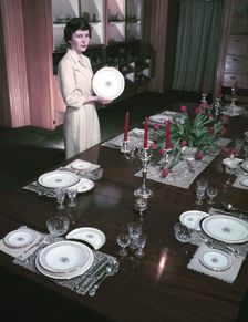 Dinner service designed for the coronation of Elizabeth II, 1953. Creators: Arthur Charles Kirby Ware, Eric Ravilious