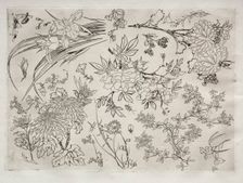 Dinner Service (Rousseau service): Flowers (no. 23), 1866. Creator: Félix Bracquemond (French, 1833-1914)