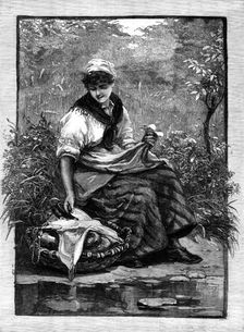 Dinner Time: Waiting for the Reapers, 1881. Creator: William James Palmer