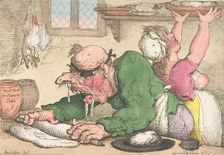 Dinners Drest in the Neatest Manner, October 1811., October 1811. Creator: Thomas Rowlandson