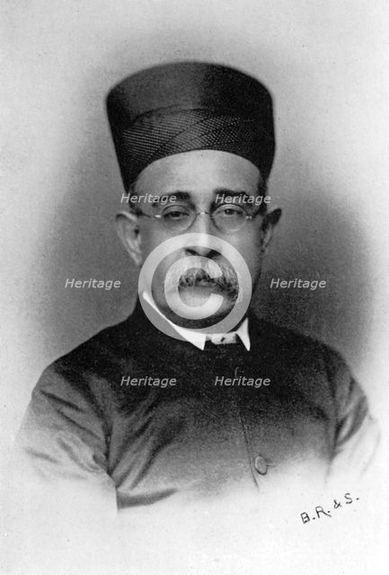 Dinshaw Edulji Wacha, Parsi Indian politician, 1902-1903. Artist: Unknown