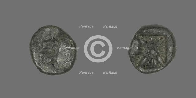 Diobol (Coin) Depicting a Lion, 395-377 BCE or 478 BCE and later. Creator: Unknown.